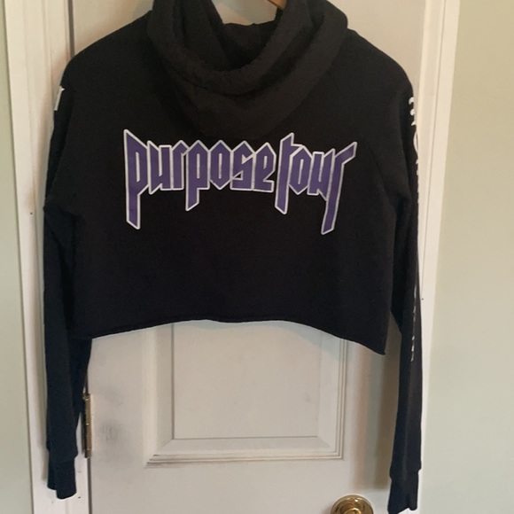 Purpose Tour Staff Cropped Hoodie - Picture 2 of 7